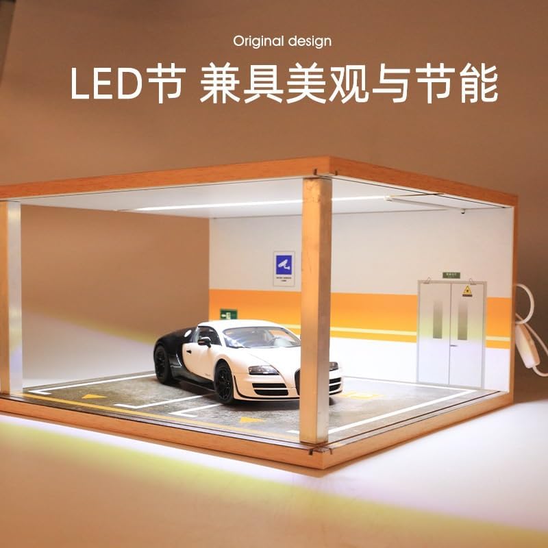 1:18 合金モデルカーシミュレーション地下ガレージ駐車場おもちゃ